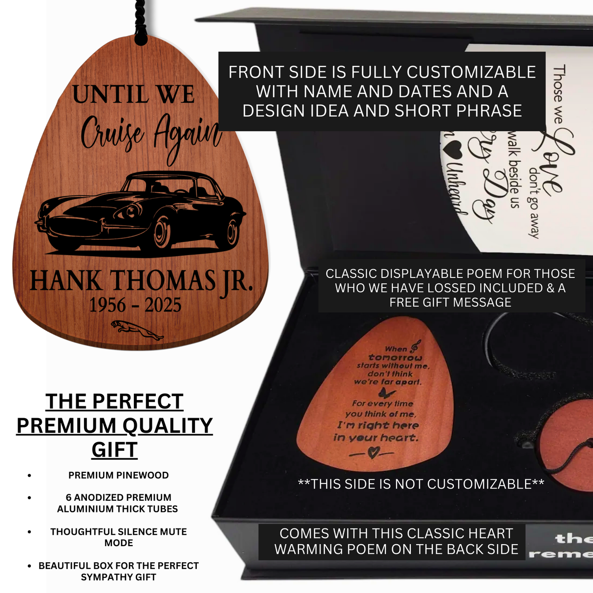 custom memorial wind chime