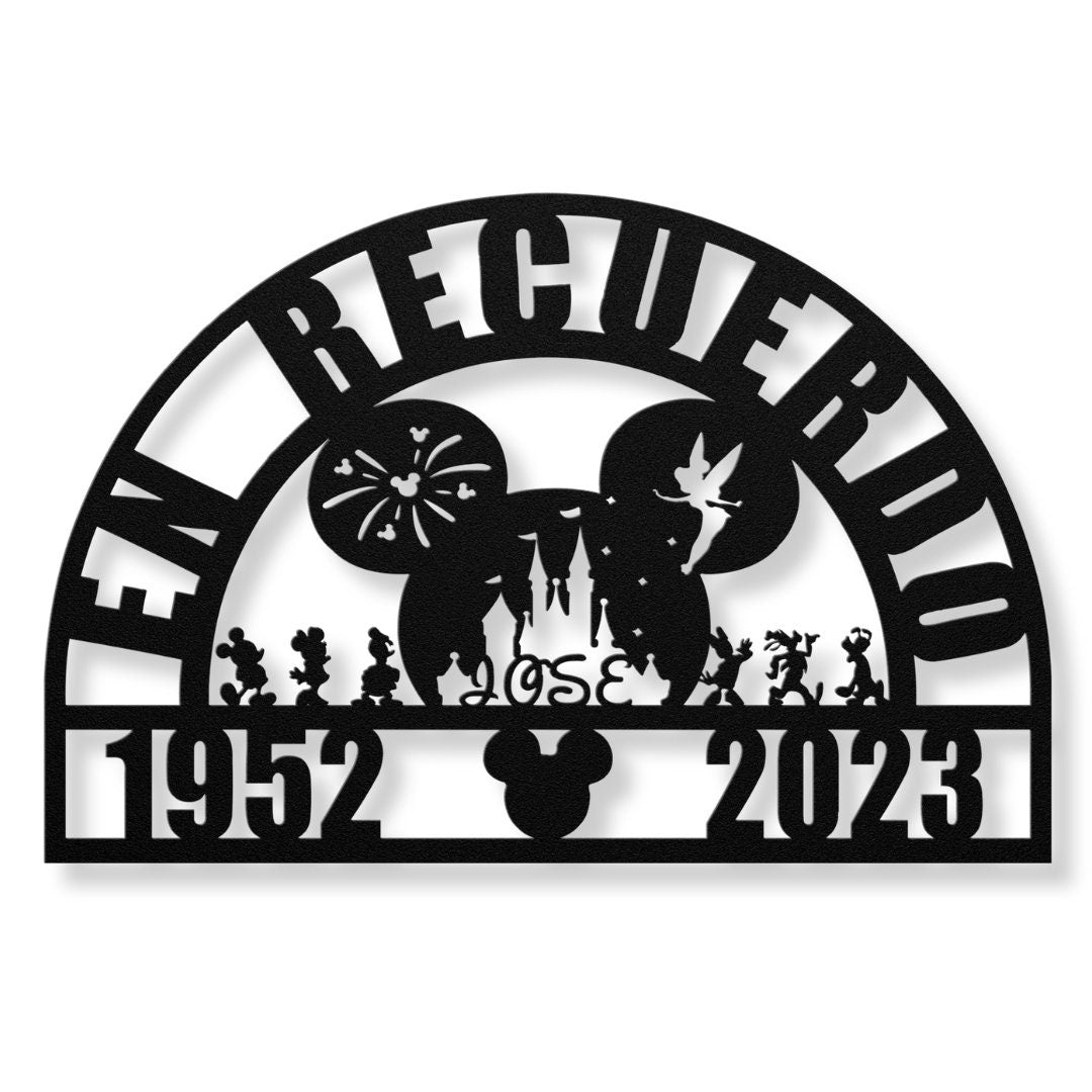 Memorial Sign in Spanish | Regalo de condolencia de Disney Regalo de pérdida de la madre | Regalo de duelo de mamá de Mickey Mouse