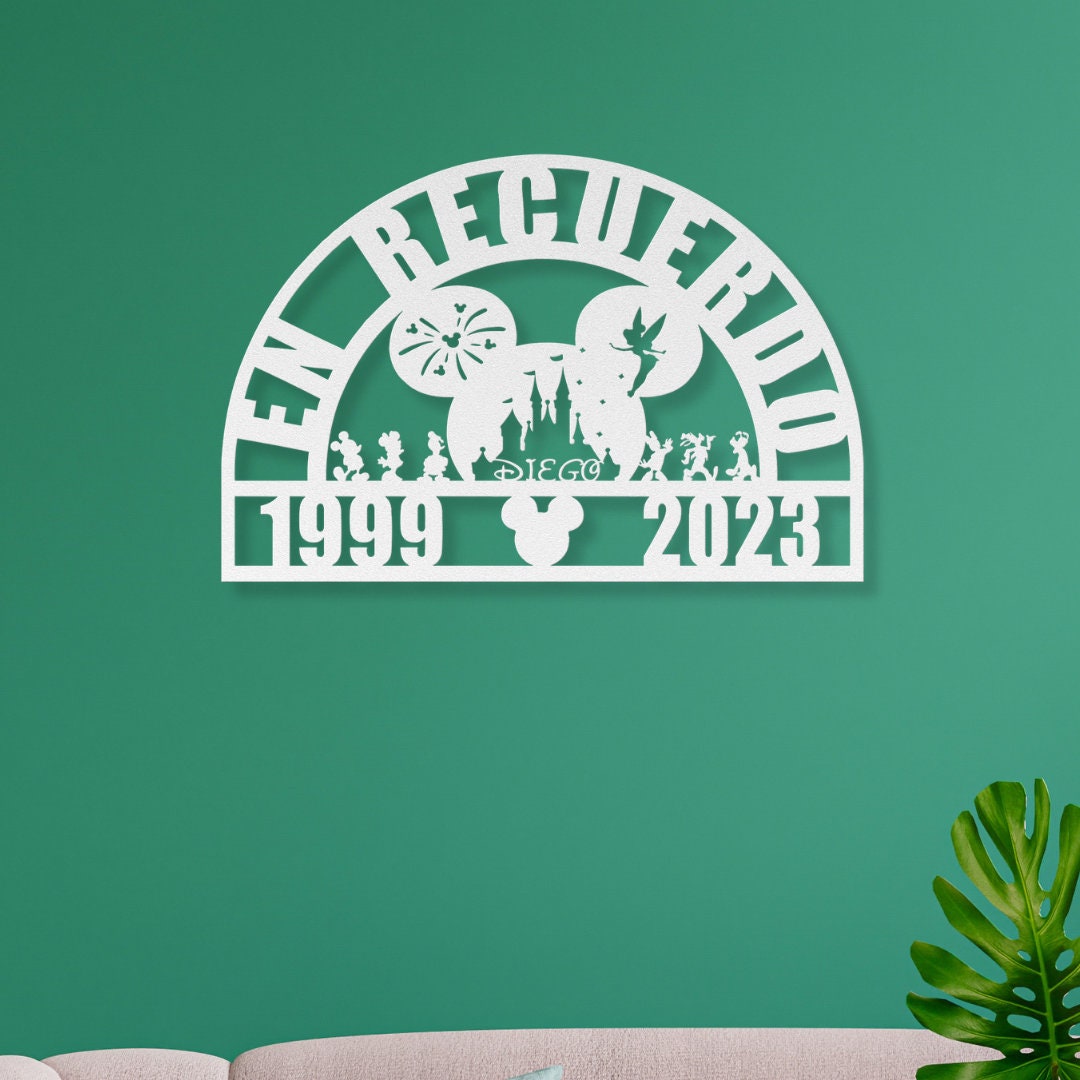 Memorial Sign in Spanish | Regalo de condolencia de Disney Regalo de pérdida de la madre | Regalo de duelo de mamá de Mickey Mouse