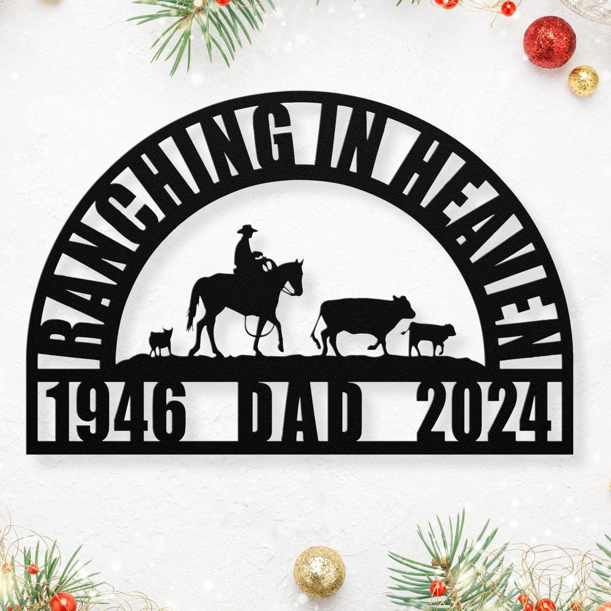 Cattle Farmer Rancher Memorial Gift for Men