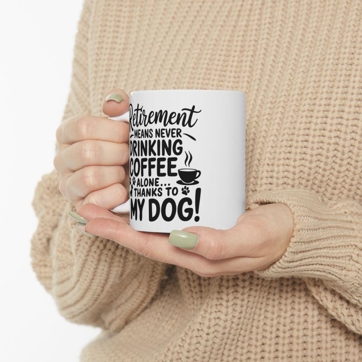 Retiring Mug Pet Owner Gift Coffee Cup Early Retiring Dog Lover Present Hot Cold Tea Cup Microwavable Dishwasher Safe