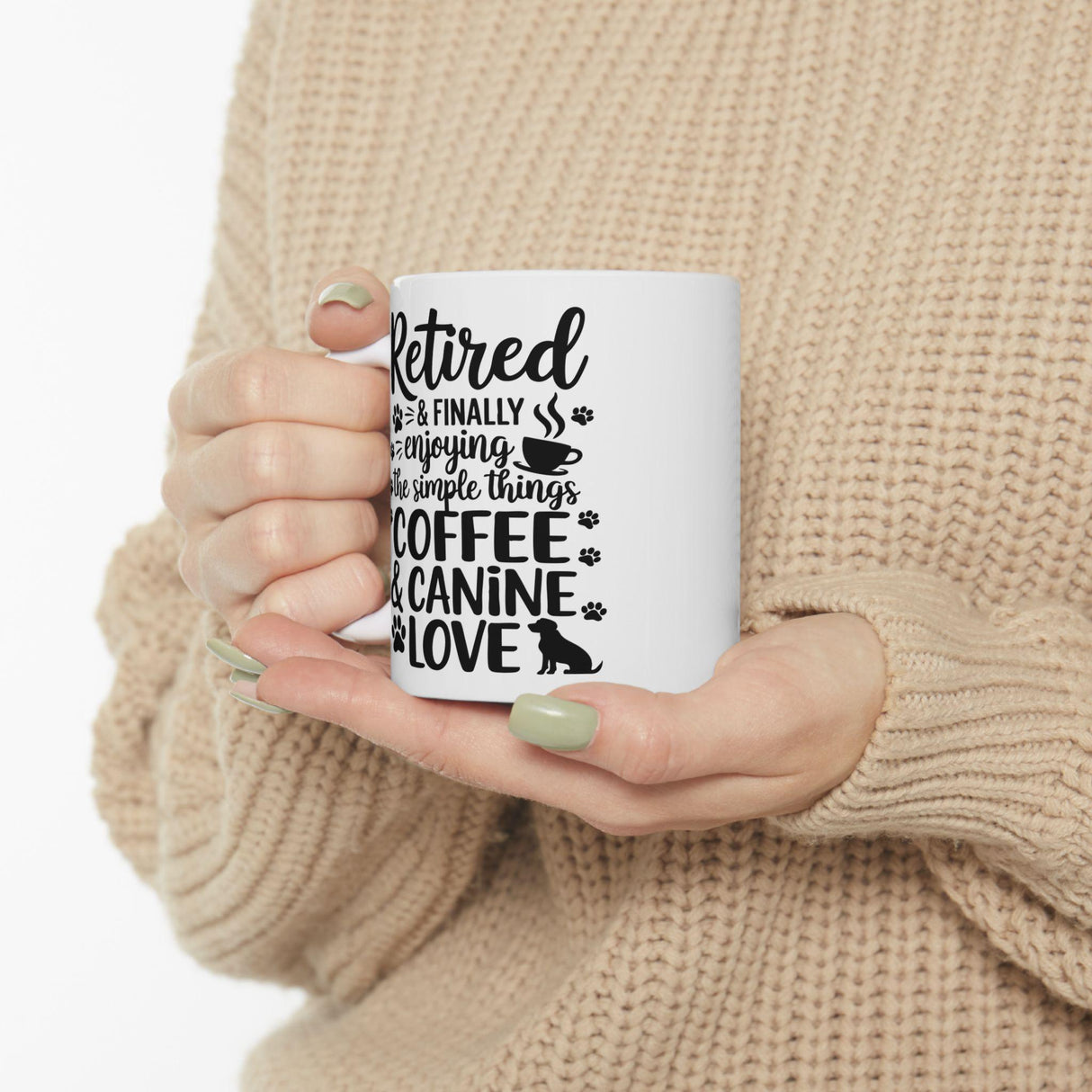 Retiring Coffee Cup Pet Owner Gift Early Retiring Dog Lover Present Hot Cold Tea Cup Microwavable Mug Dishwasher Safe