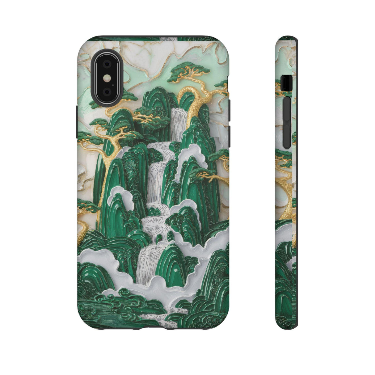 Iphone Case Green Asian 3D Art Cell Phone Pretty Iphone 16 Case Jade 8 X 10 11 12 Pro Max 13 14 15