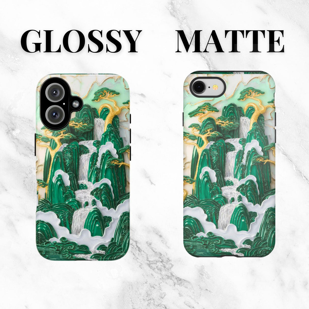 Iphone Case Green Asian 3D Art Cell Phone Pretty Iphone 16 Case Jade 8 X 10 11 12 Pro Max 13 14 15