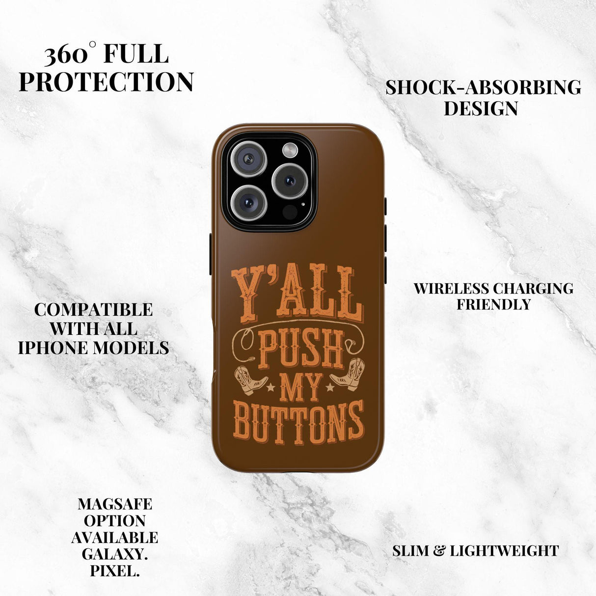 Iphone 16 Case Brown Western Cowgirl Design Funny Meme Iphone Rustic Dark Brown Iphone Case 8 X 10 11 12 Pro Max 13 14 15
