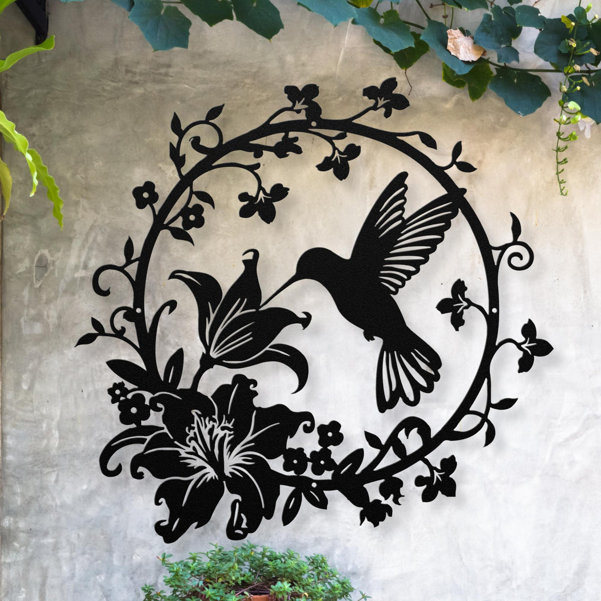 Hummingbird Metal Wall Art Decor