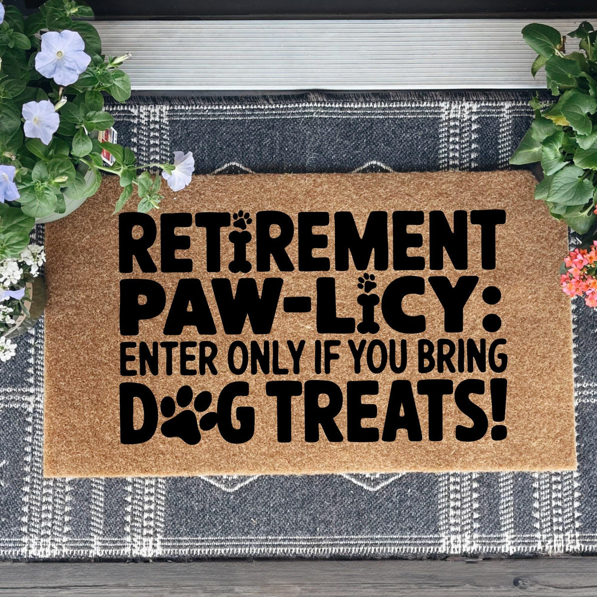 Funny Welcome Mat for Dog Lovers & Pet-Friendly Homes