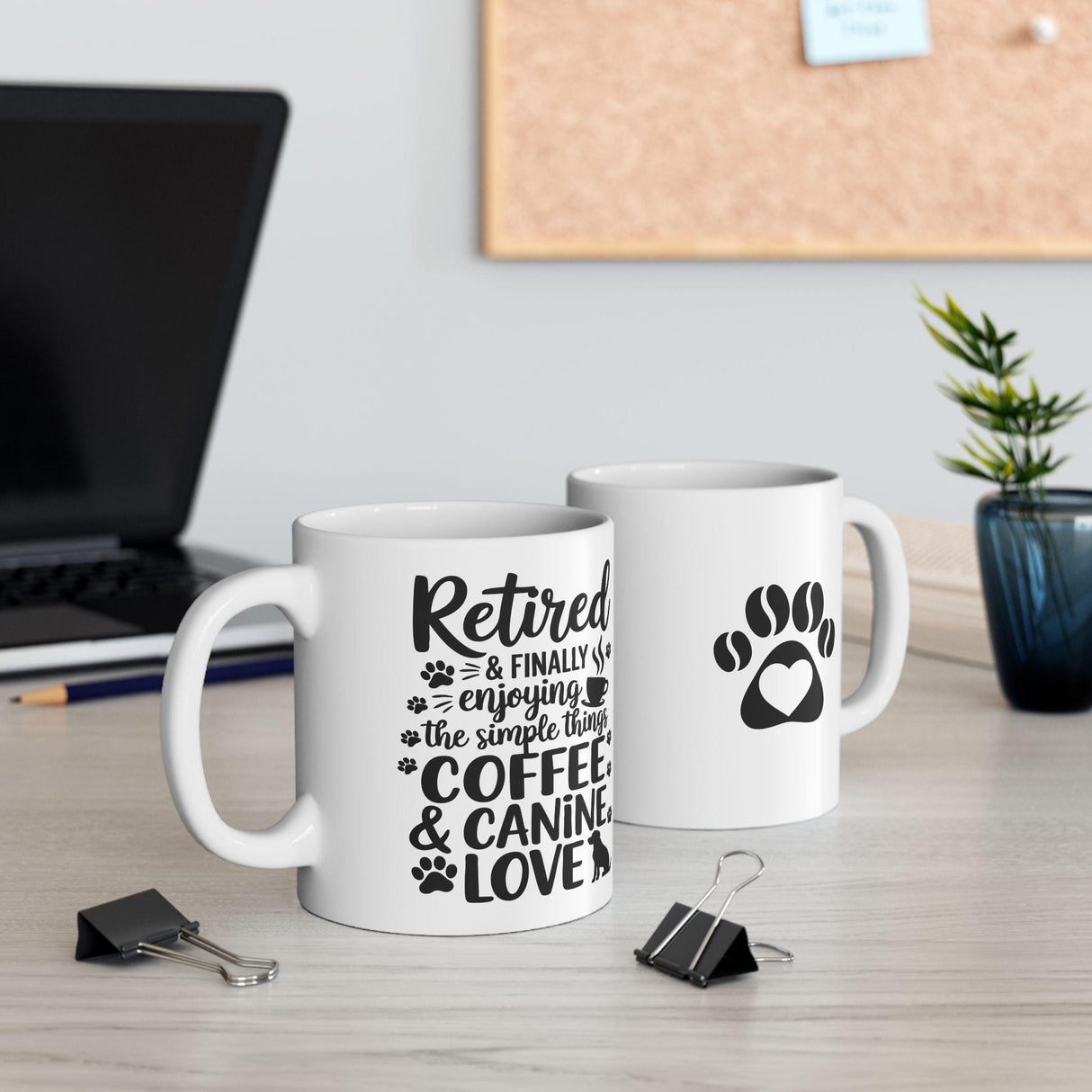Retiring Coffee Cup Pet Owner Gift Early Retiring Dog Lover Present Hot Cold Tea Cup Microwavable Mug Dishwasher Safe