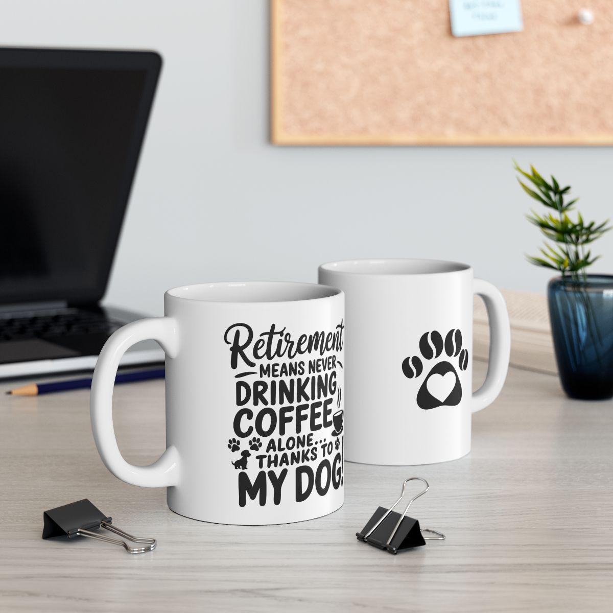 Retiring Mug Pet Owner Gift Coffee Cup Early Retiring Dog Lover Present Hot Cold Tea Cup Microwavable Dishwasher Safe