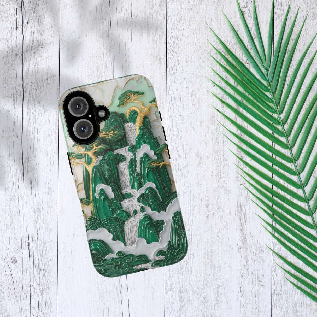 Iphone Case Green Asian 3D Art Cell Phone Pretty Iphone 16 Case Jade 8 X 10 11 12 Pro Max 13 14 15