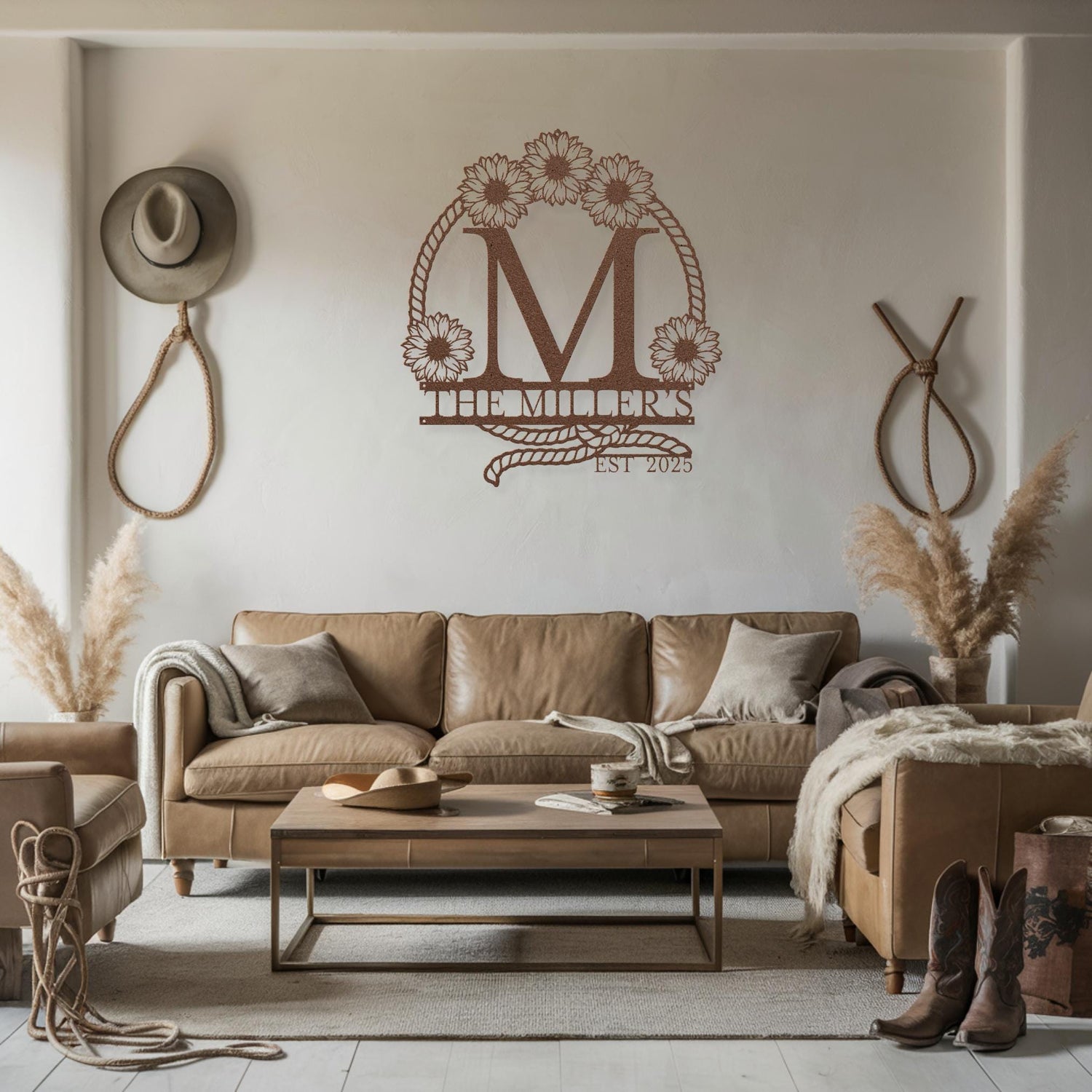 Rustic Wall Decor Farmhouse Last Name