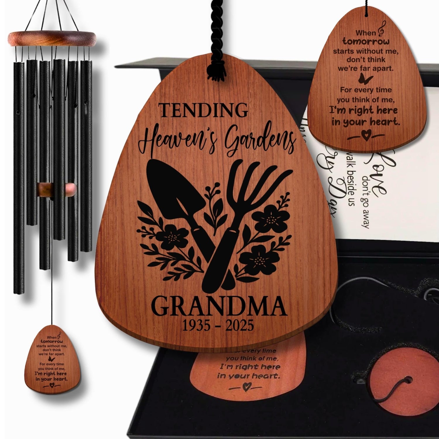 Outdoor Wind Chimes Gardening Memorial Mom