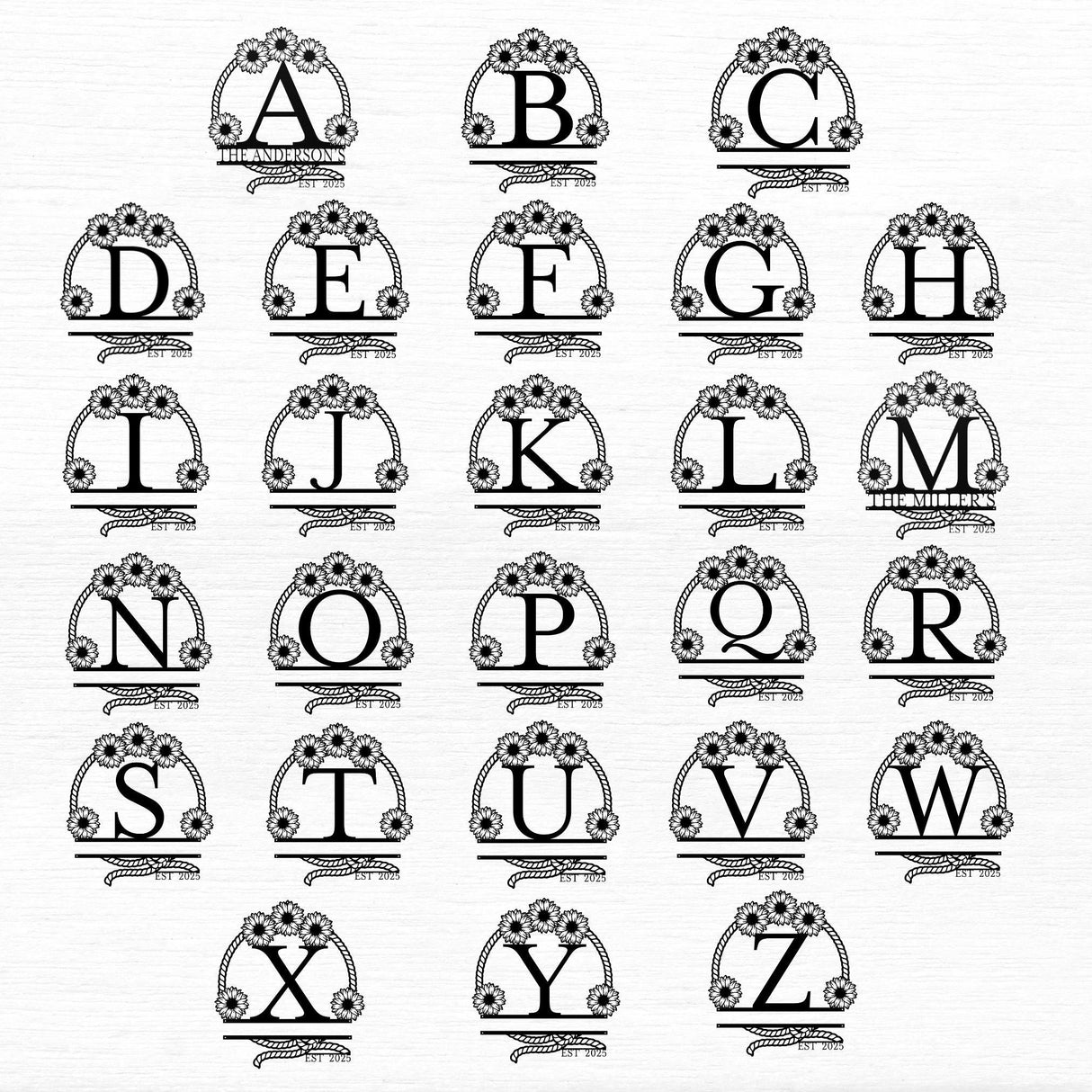 Monogram Western Wedding Gift Personalized Couples Rustic Wall Decor Farmhouse Last Name Hanging Outdoor Wall Art Indoor Metal Sign