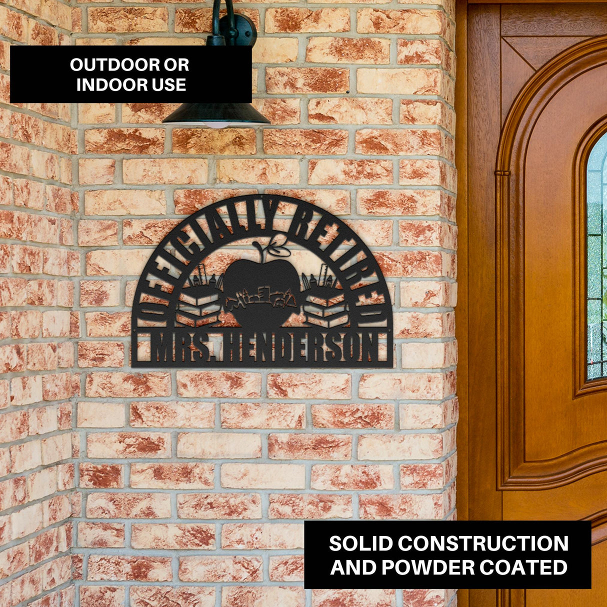 Personalized Teacher Retirement Gift Nice Custom Retirement Gifts Hanging Decor Metal Sign Unique Retirement 2025 Wall Art Home Decor