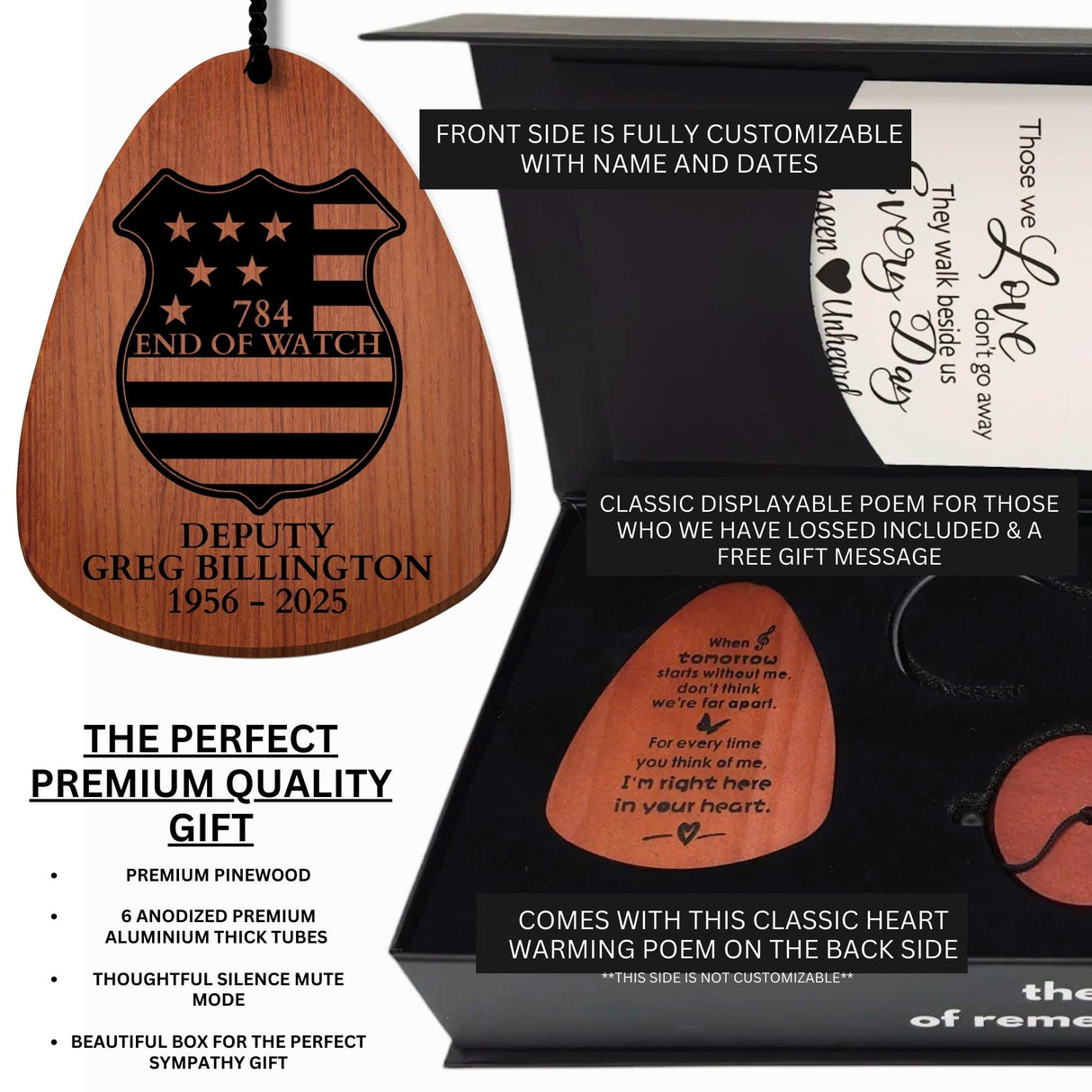 Sympathy Officer Deputy Husband Funeral Service