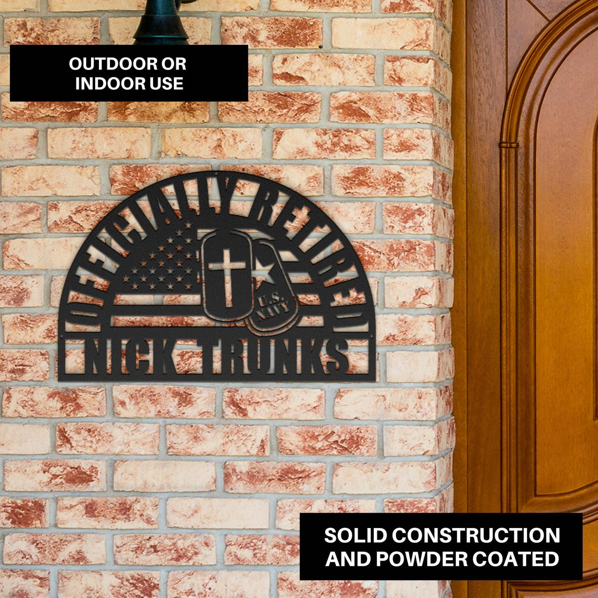 Navy Retirement Gift for Him Unique Military Retirement 2025 US Navy Veteran Retiring Personalized Wall Art Sign Home Decor Custom Name