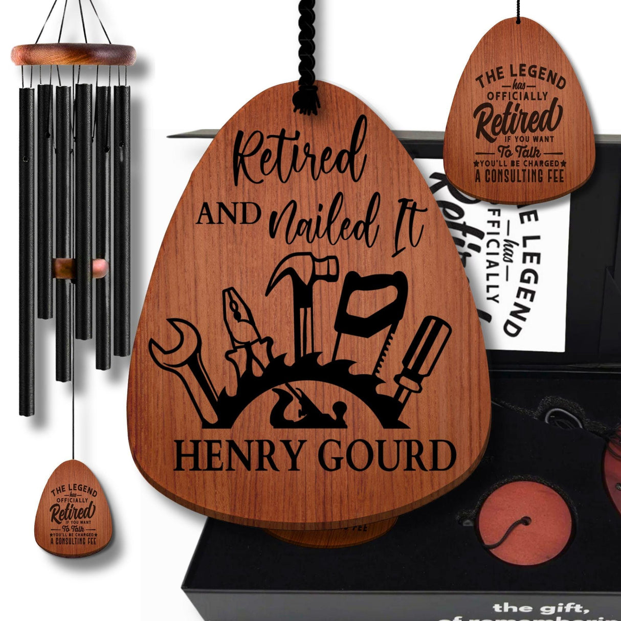 Carpenter Retirement Gift Nice Personalized Wind Chimes