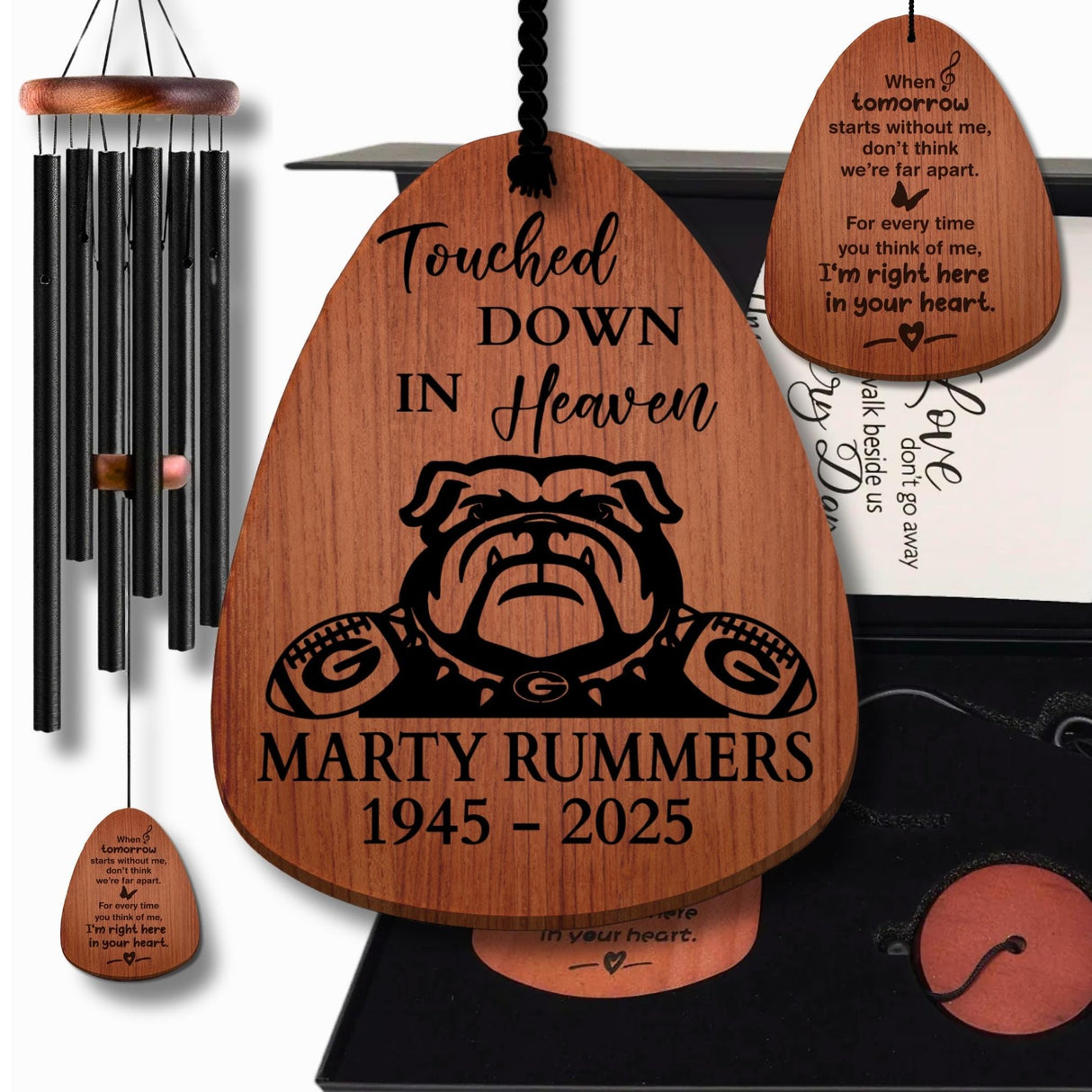 Georgia Bulldogs Memorial Wind Chimes