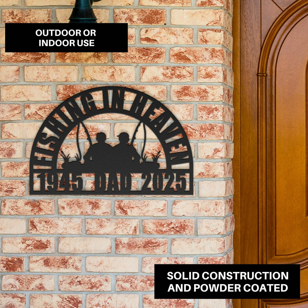 Fishing Memorial Gifts Father Son Fishermen Sympathy Gift Best Friend Tribute Fishing in Heaven Husband Grief Gift