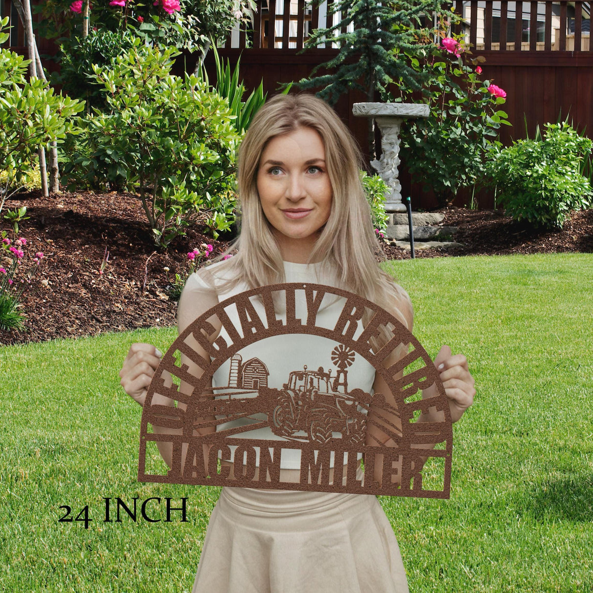 Gifts Hanging Decor Metal Sign Unique Retirement 2025 Wall Art Home Decor