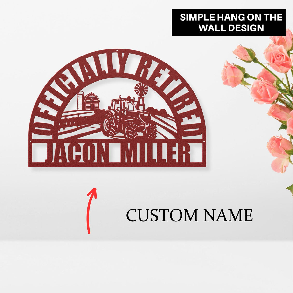 Gifts Hanging Decor Metal Sign Unique Retirement 2025 Wall Art Home Decor