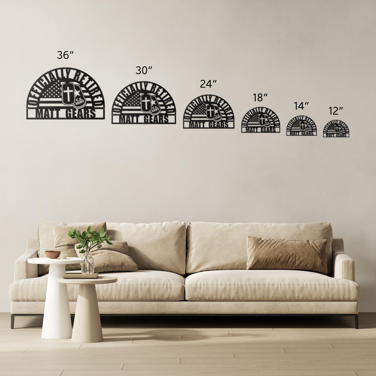 Army Retirement Gift for Him Unique Military Retirement 2025 US Army Veteran Retiring Personalized Wall Art Sign Home Decor Custom Name