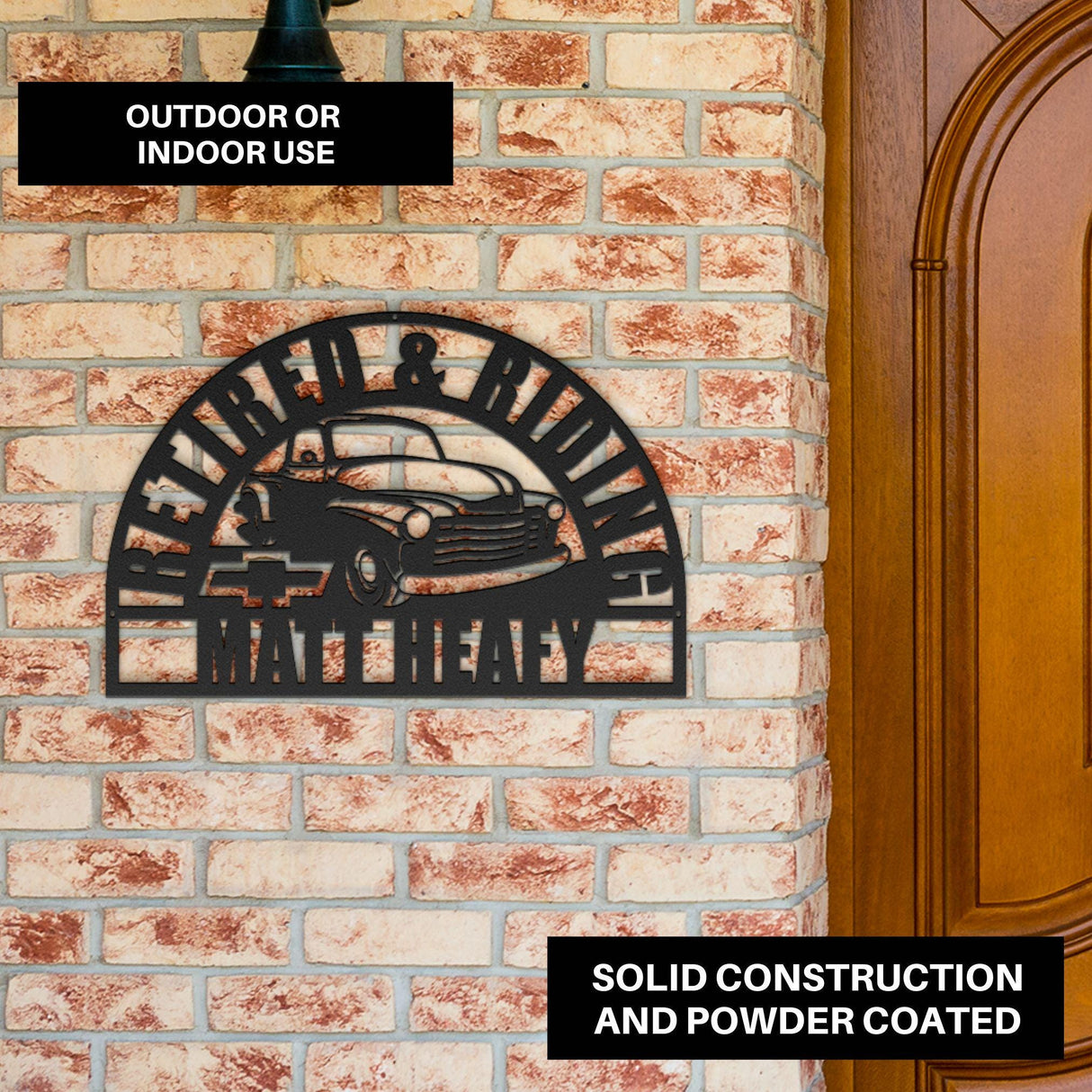 Classic Car Retirement Gift for Him Unique Retirement 2025 48 Chevy Personalized Wall Art Sign Home Decor Custom Coworker Retirement Present