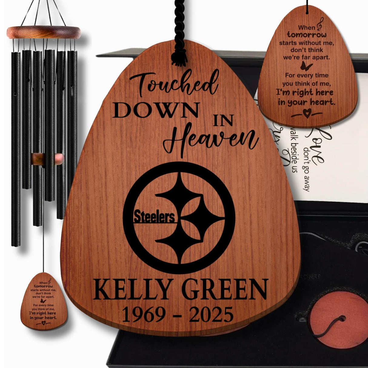 Pittsburgh Steelers Football Memorial Wind Chimes for