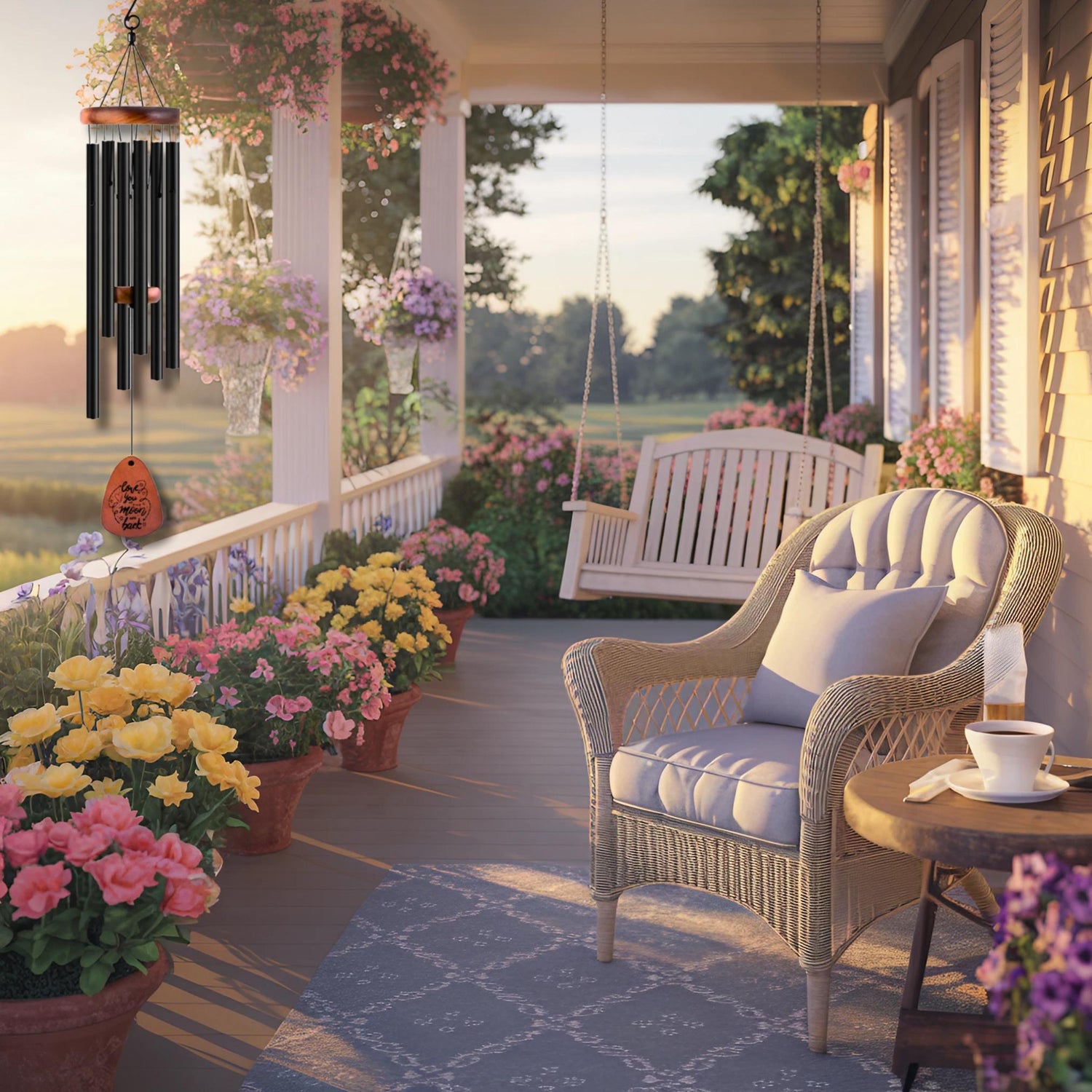 Personalized Western Wedding Gift for Couple Horse Riding Anniversary Gift Cowboy Cowgirl Newlywed Married Milestone Home Decor Wind Chimes