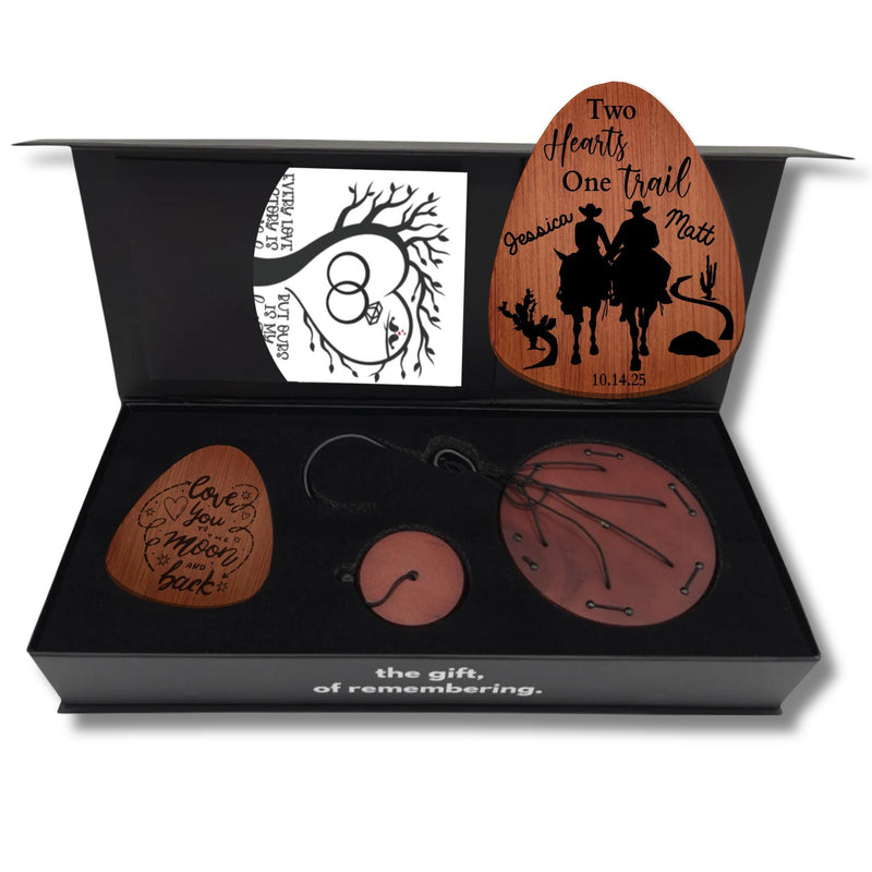 Cowboy Cowgirl Newlywed Married Milestone Home Decor Wind Chimes