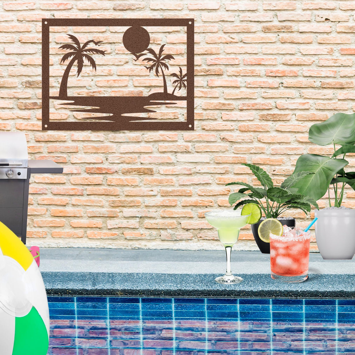 Exterior Laser Cut Metal Wall Art