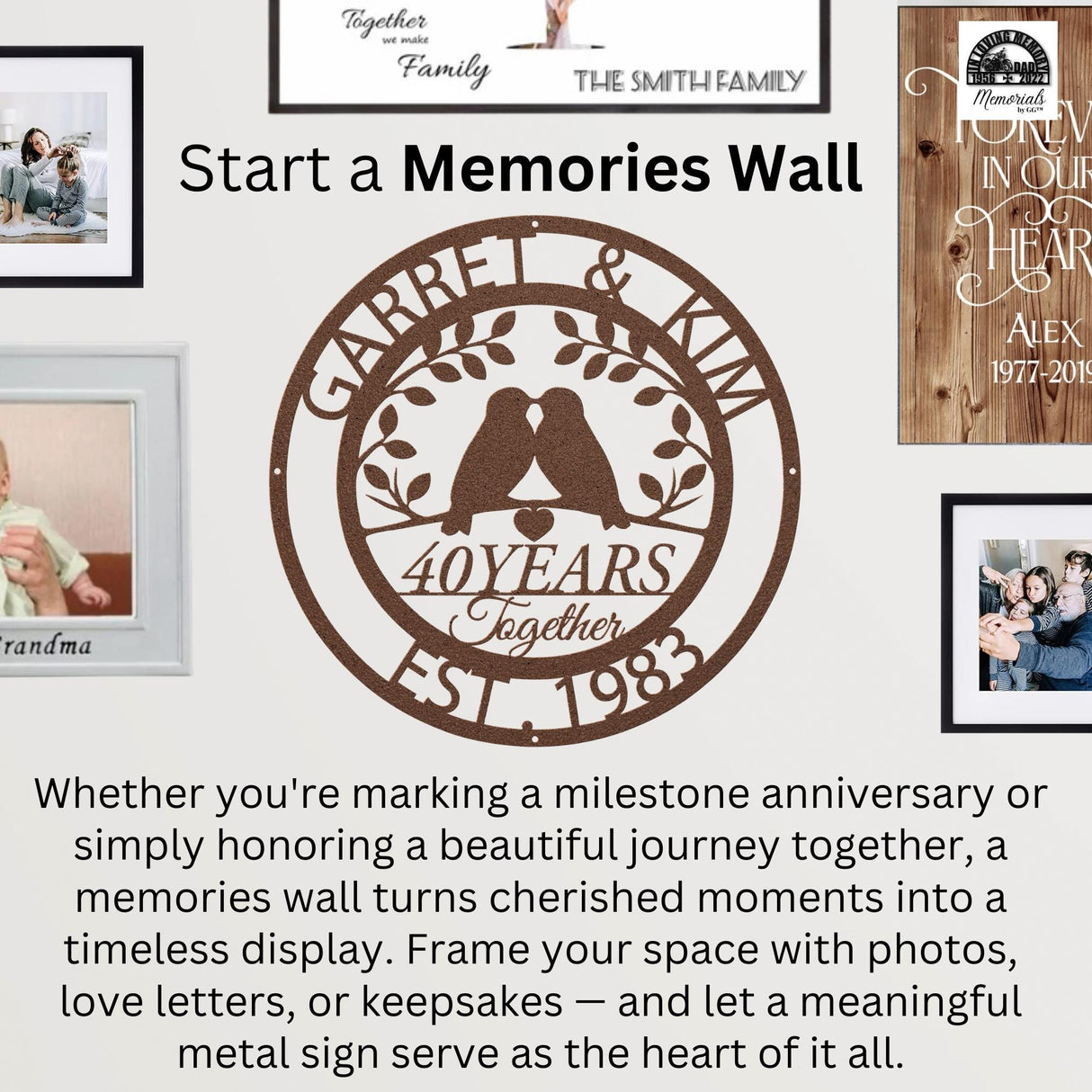 40 Years Ruby Anniversary Sign Wedding