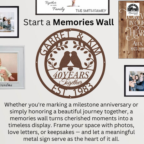 40 Years Ruby Anniversary Sign Wedding
