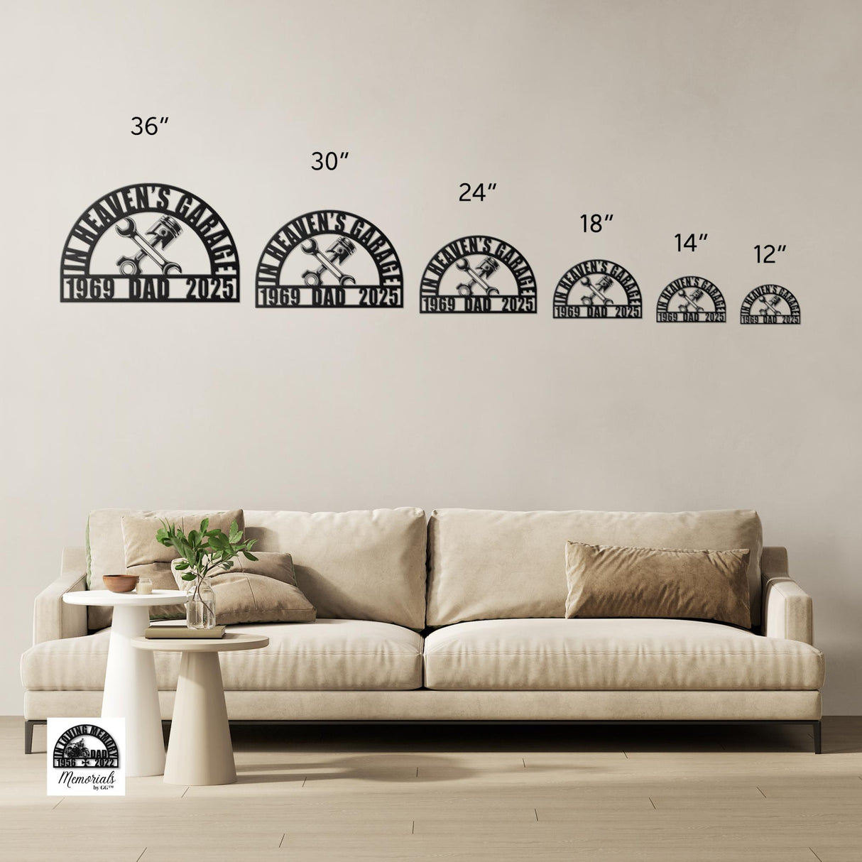 Personalized Car Mechanic Memorial Gift for Dad In Heavens Garage Sympathy Father Car Remembrance Metal Sign Husband Custom Garage Decor