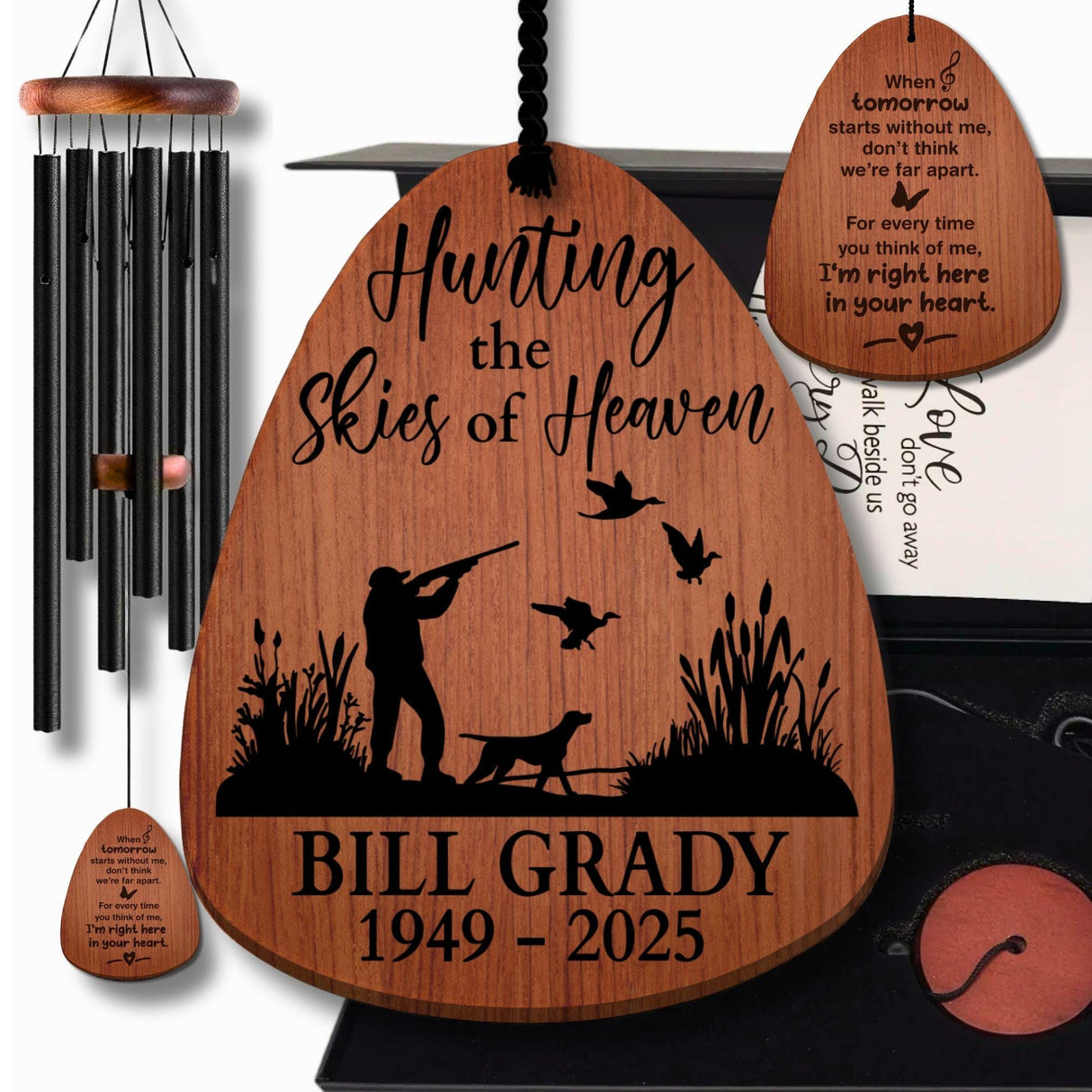 Personalized Duck Hunter Memorial Gift Dad Sympathy Gift for Outdoorsmen Bird Hunting Tribute for Men