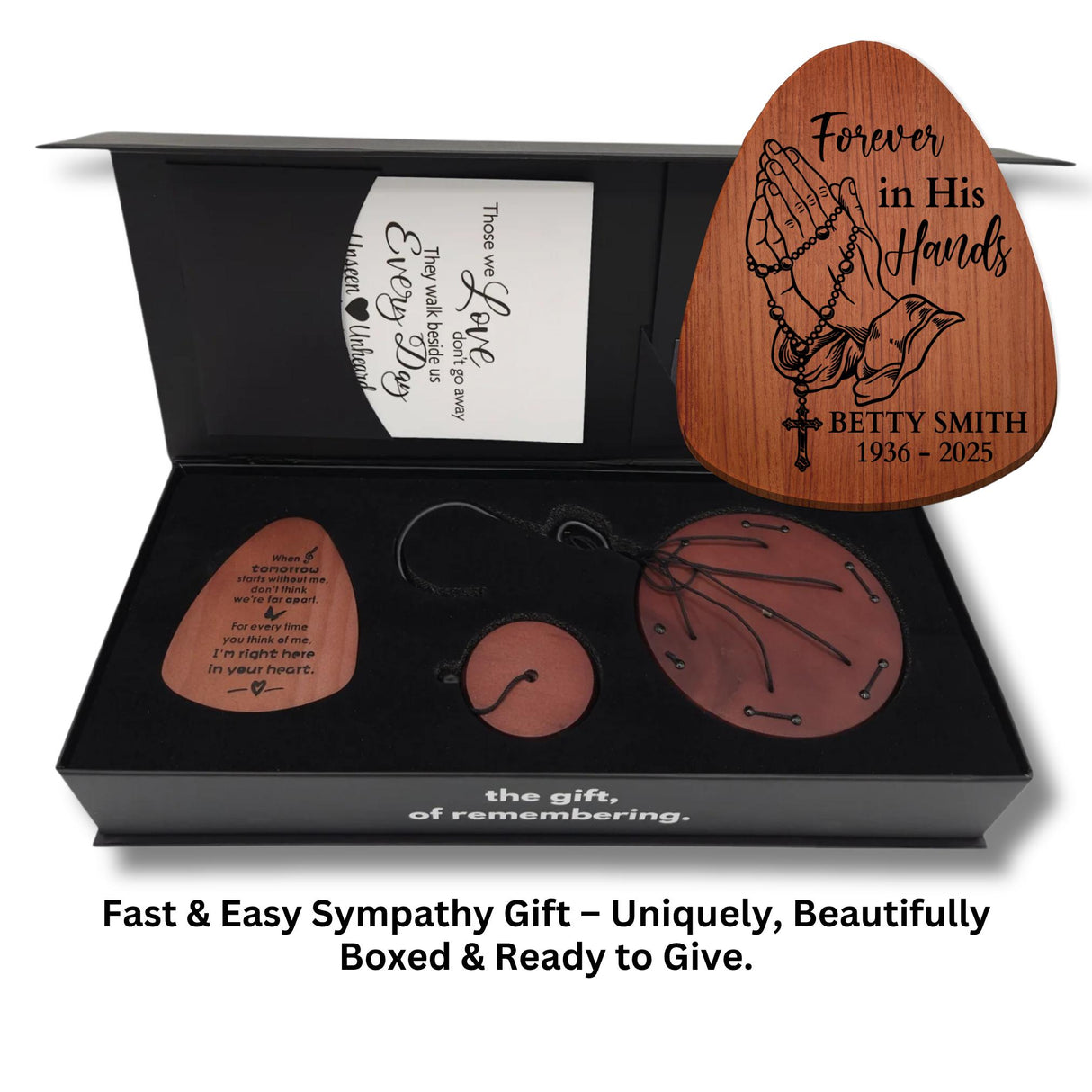 Wind Chime for Loss of Mom Praying Hands Gift for Catholic Grieving Friend Religious Priest