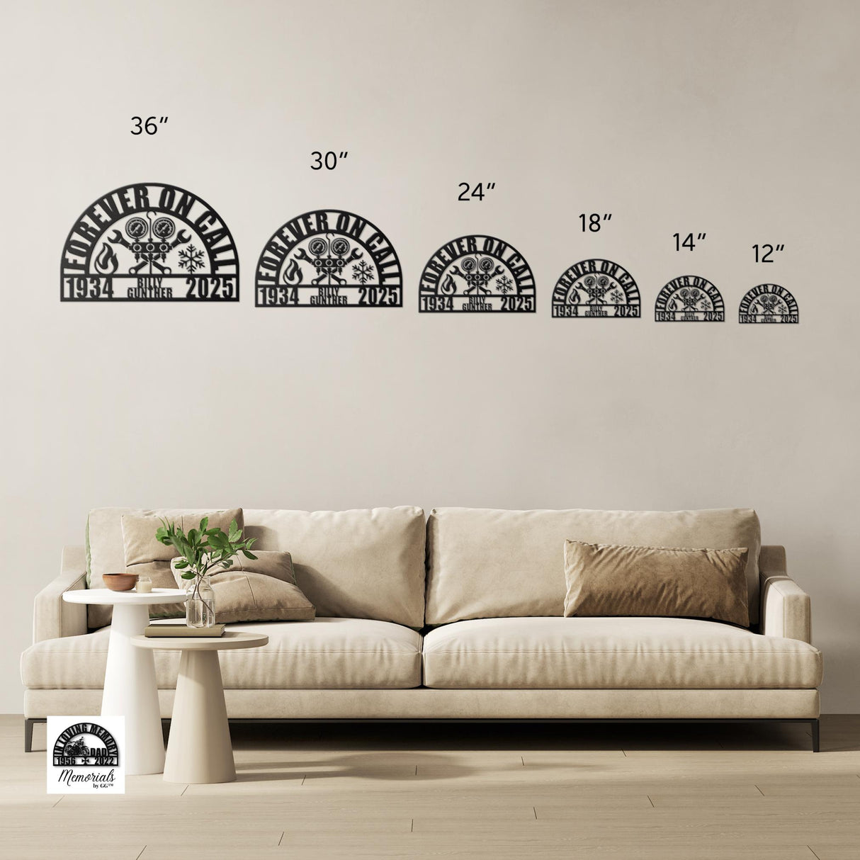 Personalized HVAC Technician Memorial Gift for Father Sympathy Remembrance Metal Sign Husband Custom Grave Decorations Sorry for Your Loss