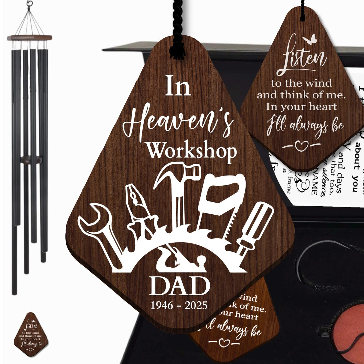 Carpenter Sympathy Wind Chime Gift Box