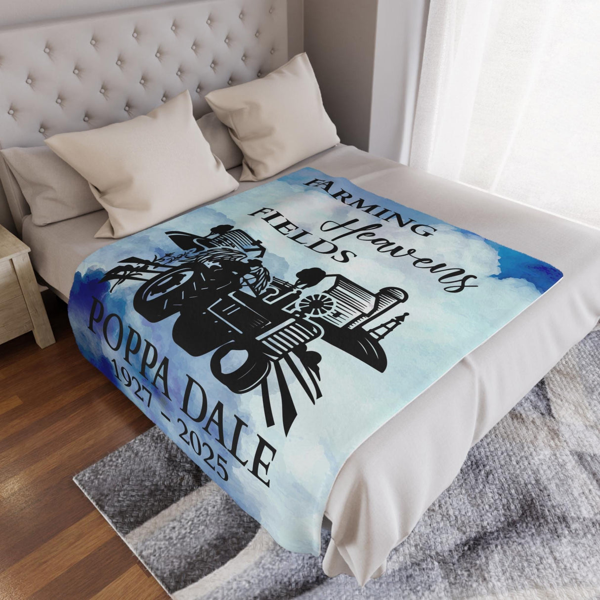 Living Room Throw Blanket Personalized