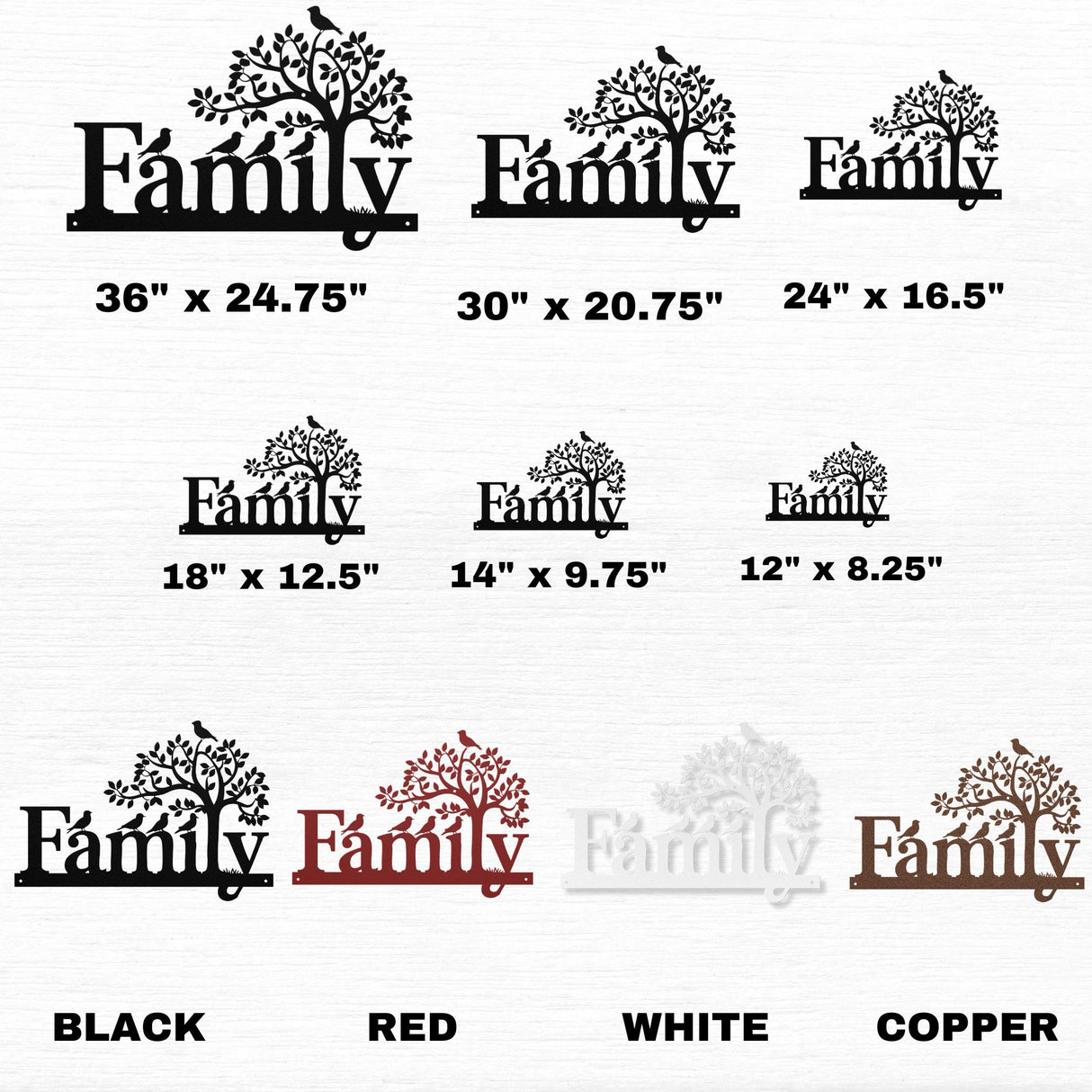 Family Tree Metal Wall Art Living Room Wall Decor Nature Indoor Home Decorations Outdoor Tree Of Life Bird Hanging Wall House Warming Gift