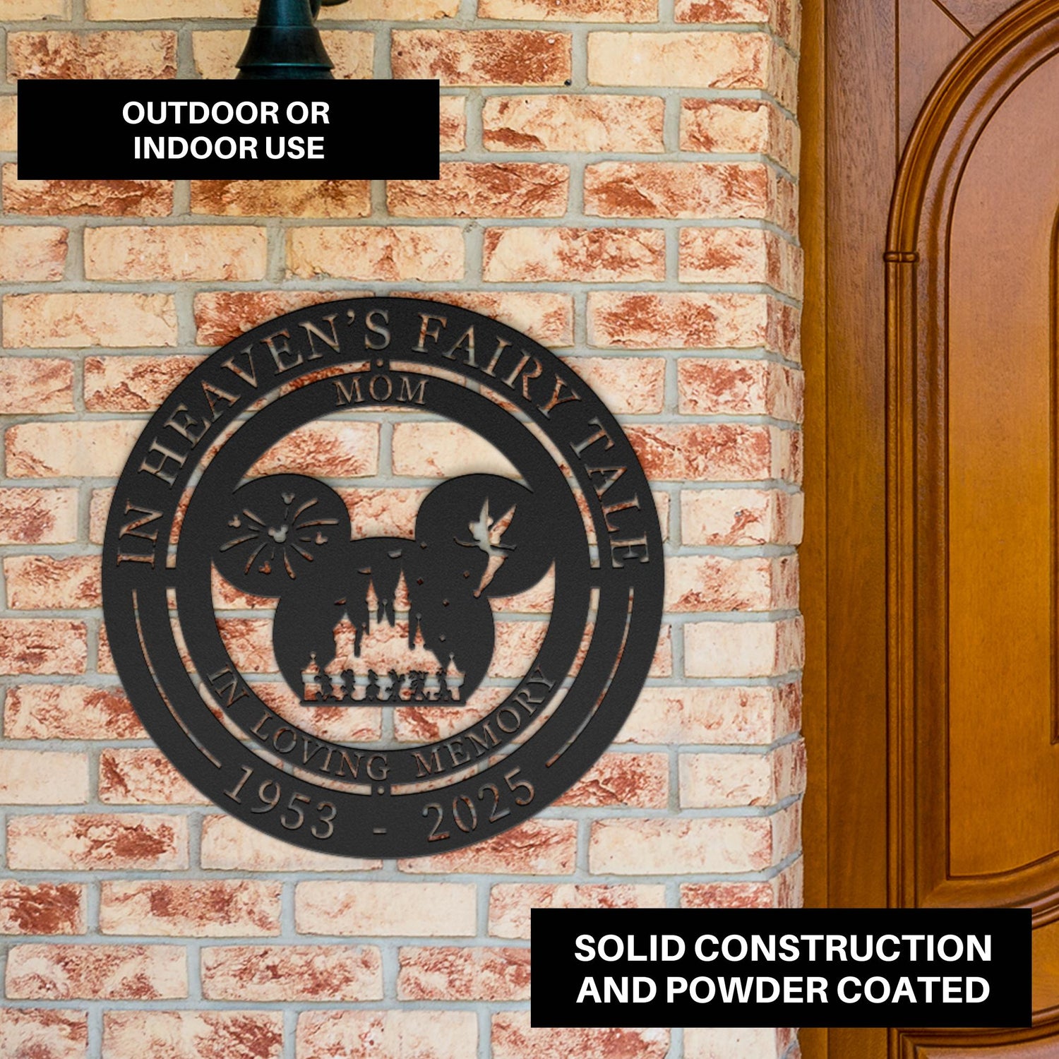 Disney Memorial Gift for Loss Mom Sympathy Gift In Heavens Fairy Tale Personalized Son Loss Dad Daughter Remembrance Sign Best Friend Loss