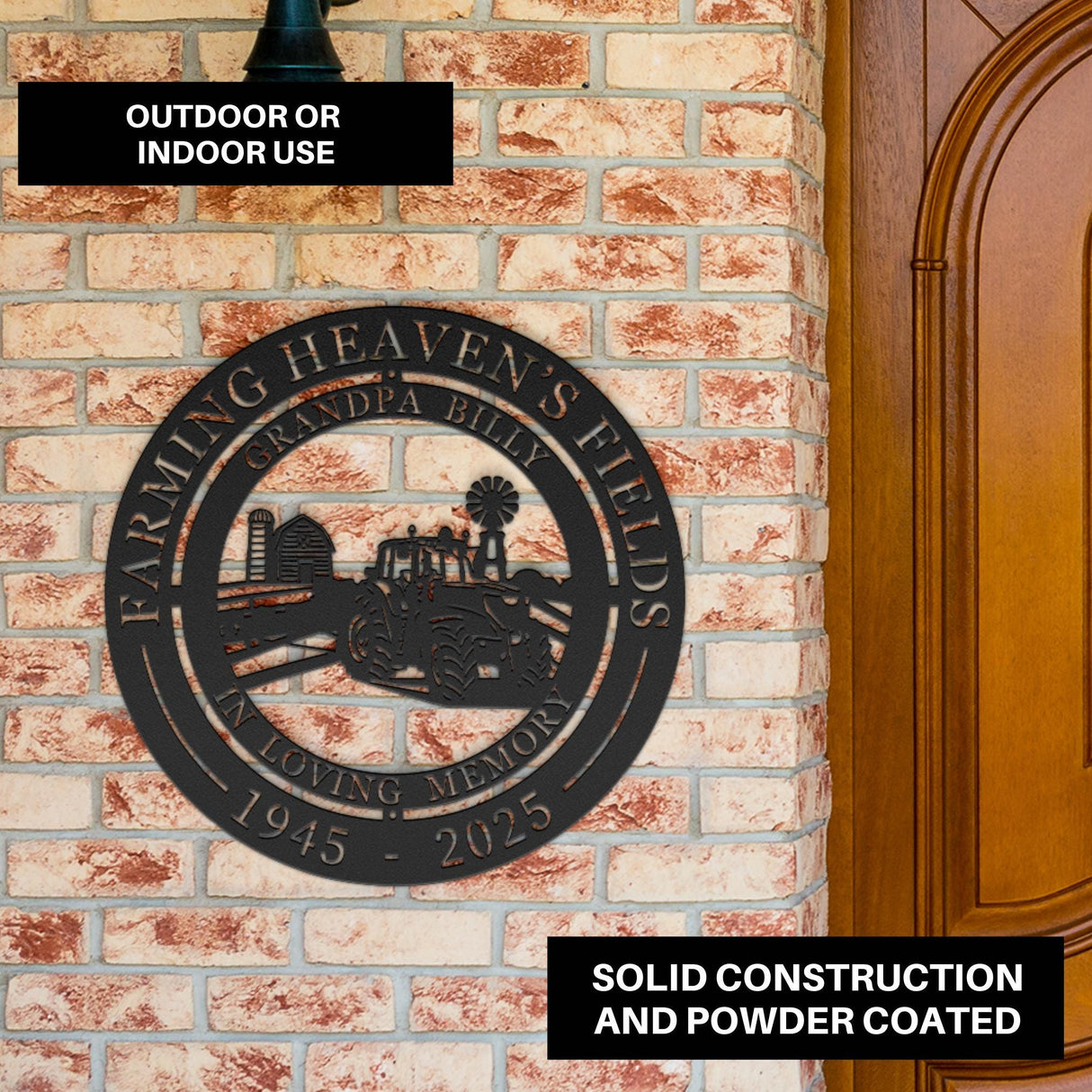 Beloved Farmer Sympathy Memorial Gift Personalized Sign For The Loss Of Your Loved One Farming Tribute Custom Wall Plaque