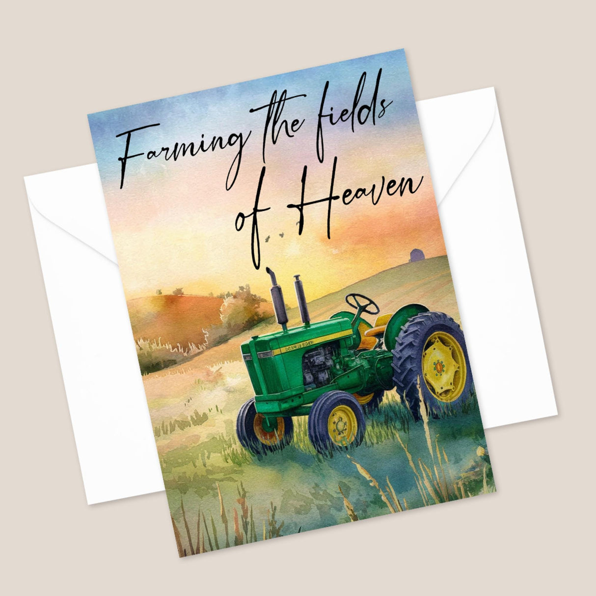Personalized Farmer Sympathy Card for Men
