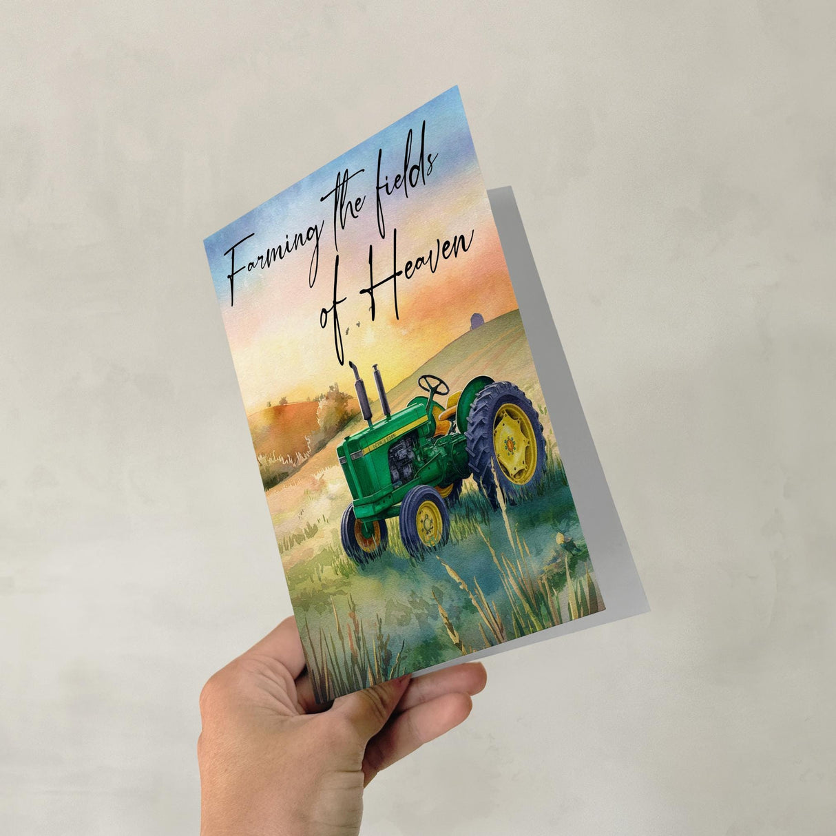 Farming Memorial Card Sorry for Your Loss