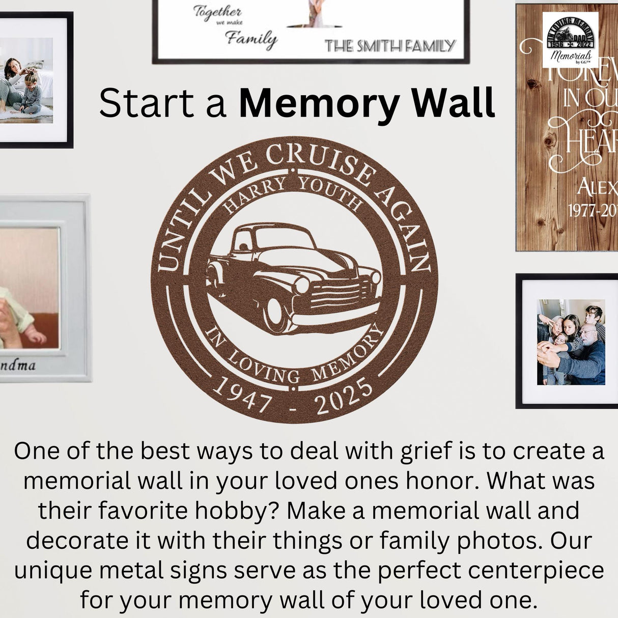 Chevy Truck Memorial Lost Loved One Gift Until We Cruise Again Honoring Loved One Personalized Loss Best Friend Dad Tribute Hanging Wall Art