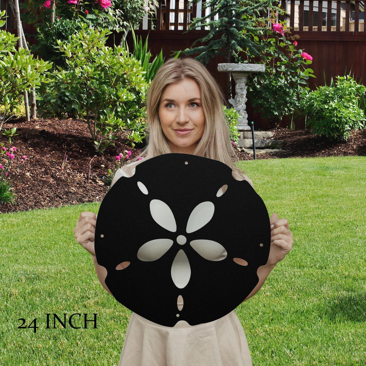 Sand Dollar Wall Decor Coastal Beach House Outdoor Sign Weatherproof Nautical Porch Art Tropical Beach Outdoor Decorations