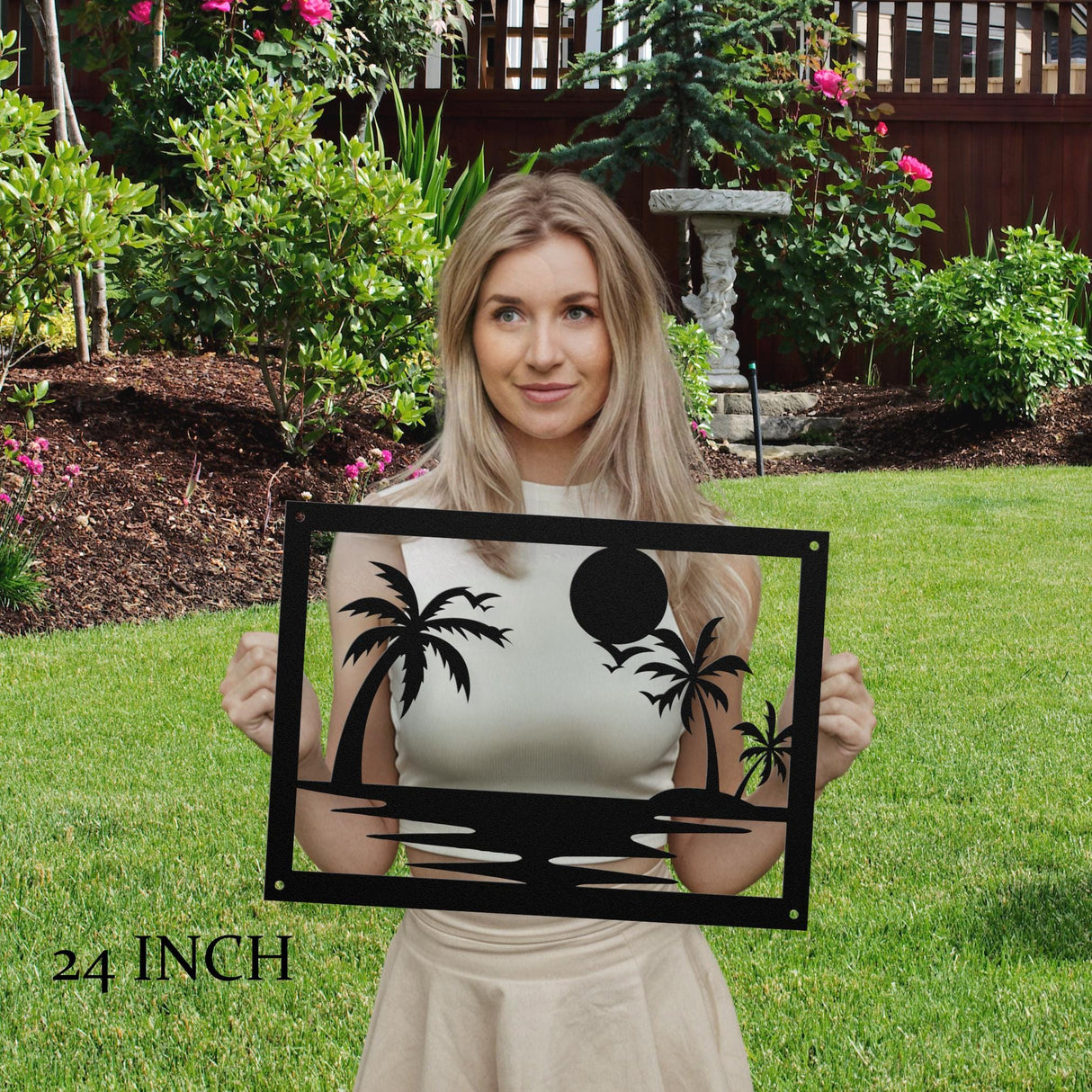 Decorative Beach House Patio Steel Outdoor Decoration