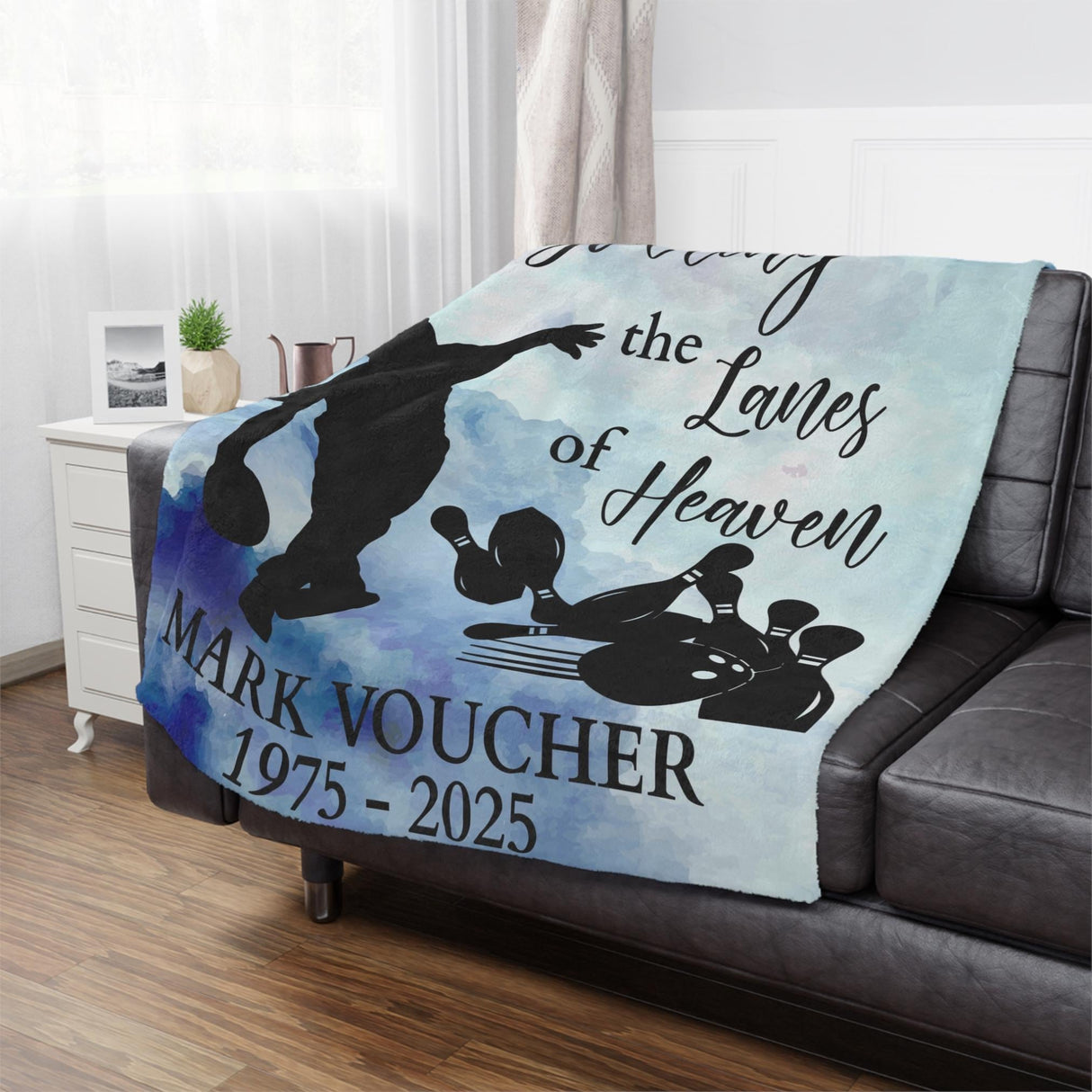 Living Room Home Decor Personalized Couch Throw Blanket Loss of Father