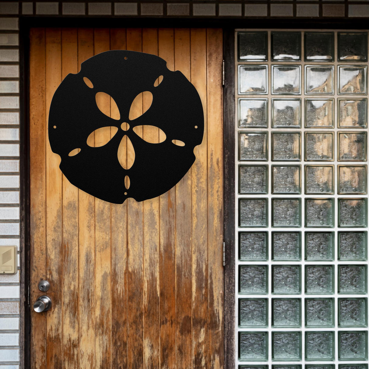 Sand Dollar Wall Decor Coastal Beach House Outdoor Sign Weatherproof Nautical Porch Art Tropical Beach Outdoor Decorations