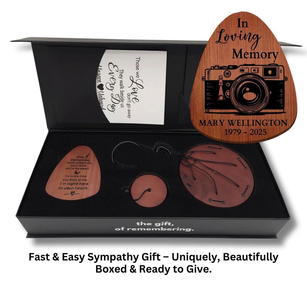 Personalized Photographer Memorial Gift Camera Sympathy Wind Chime Decor for Photography Family Tribute Loss of Best Friend Condolence